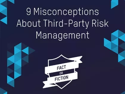 9 Misconceptions About Third Party Risk Management Ebook Cover