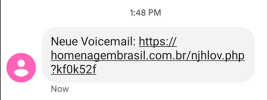 Malicious Voicemail Text