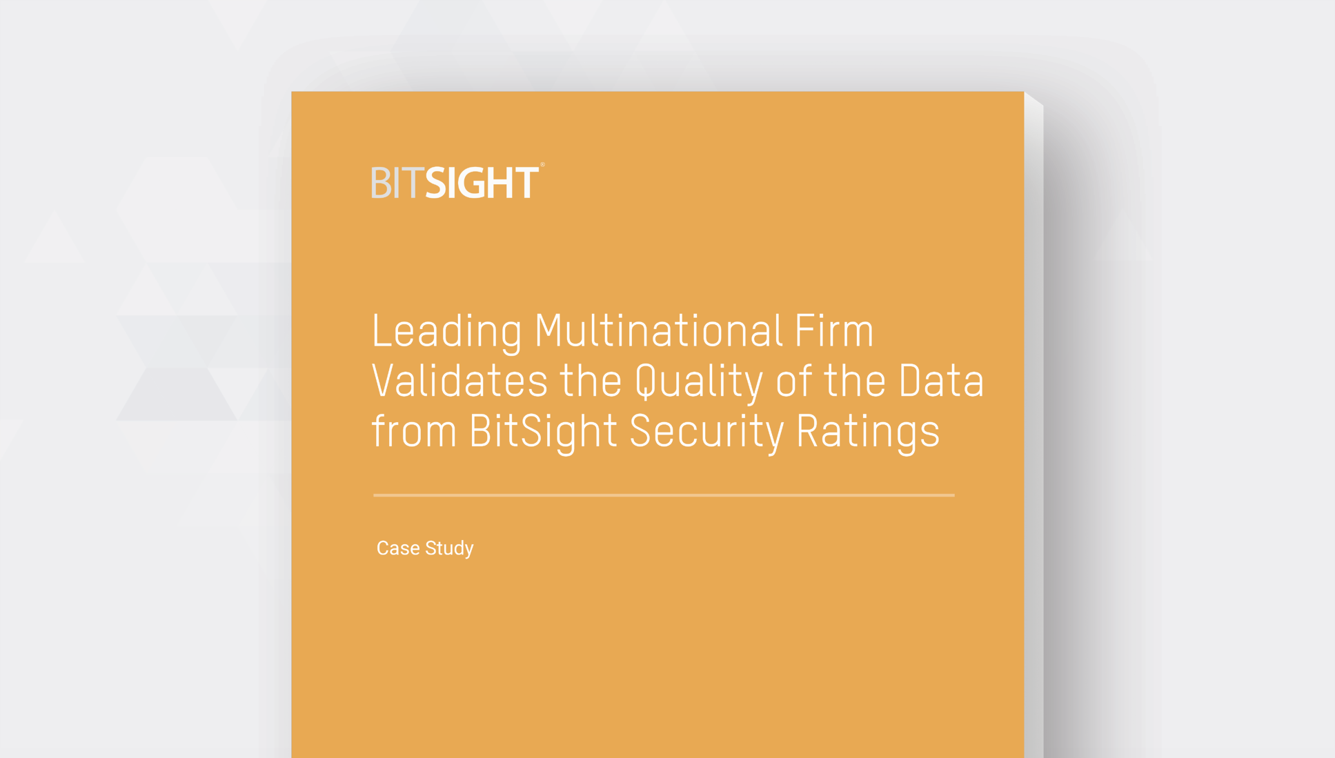 leading international firm put BitSights data to the test