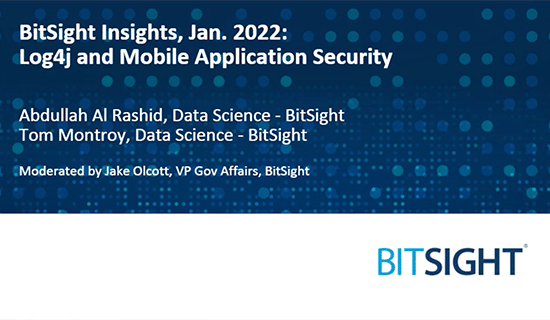 BitSight Insights - Log4j and Mobile Application Security Research