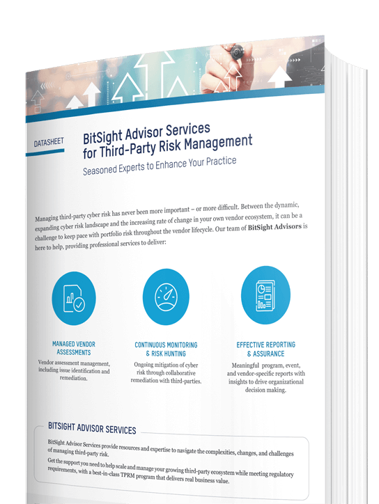 BitSight Advisor Services for Third-Party Risk Management Data sheet