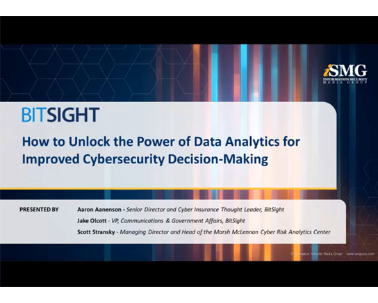 How to Unlock the Power of Data Analytics for Improved Cybersecurity Decision-Making-Video Intro