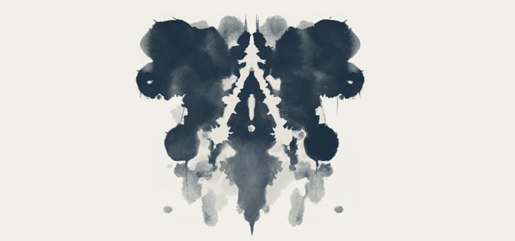 caution inkblot