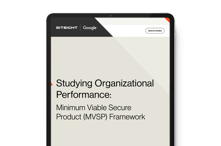 bitsight google studying organizational performance minimum viable secure product framework cover
