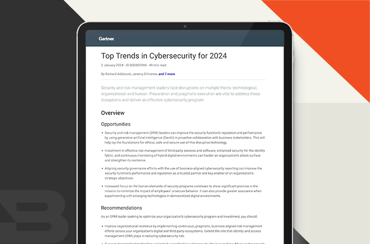 Gartner 2024 Cybersecurity Trends