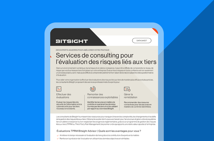 Services de consulting pour l’évaluation des risques liés aux tiers cover