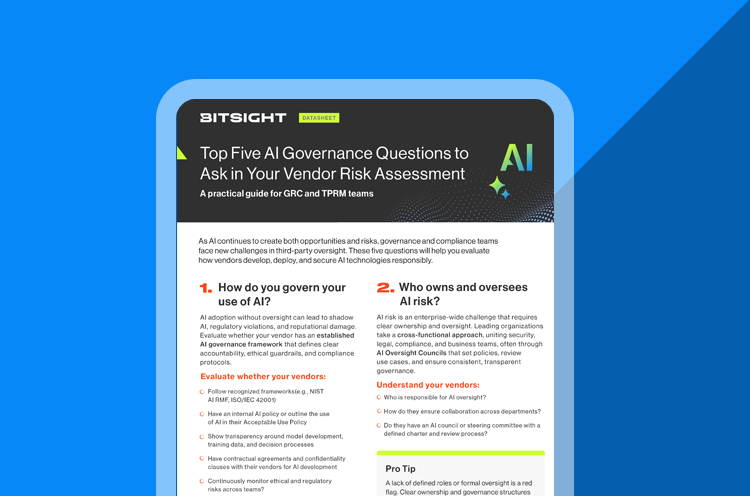 Top Five AI Governance Questions cover