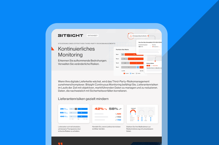 continuous monitoring datasheet german
