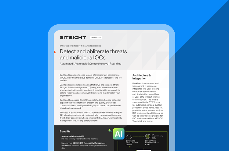 Detect and obliterate threats and malicious IOCs datasheet cover