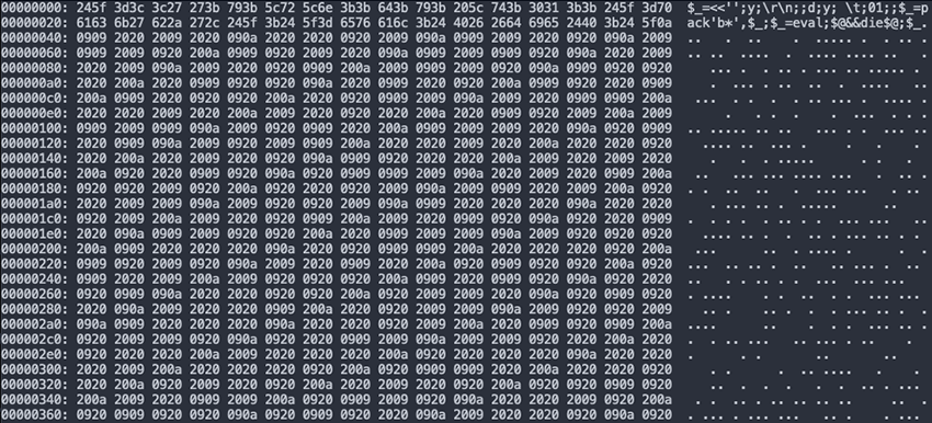 Perl obfuscated script
