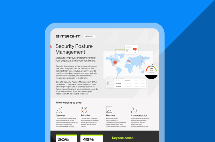 Security posture management datasheet cover