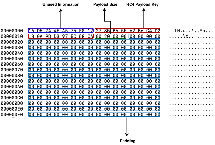 Figure 6 Decrypted RSA Header