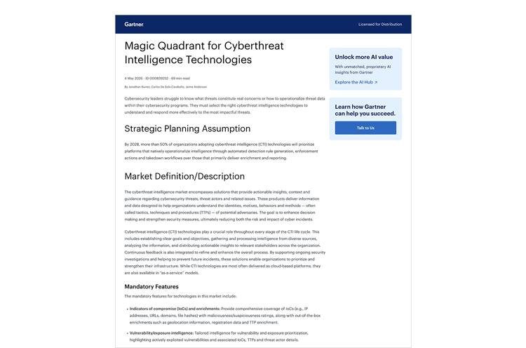 2026 gartner magic quadrant cover