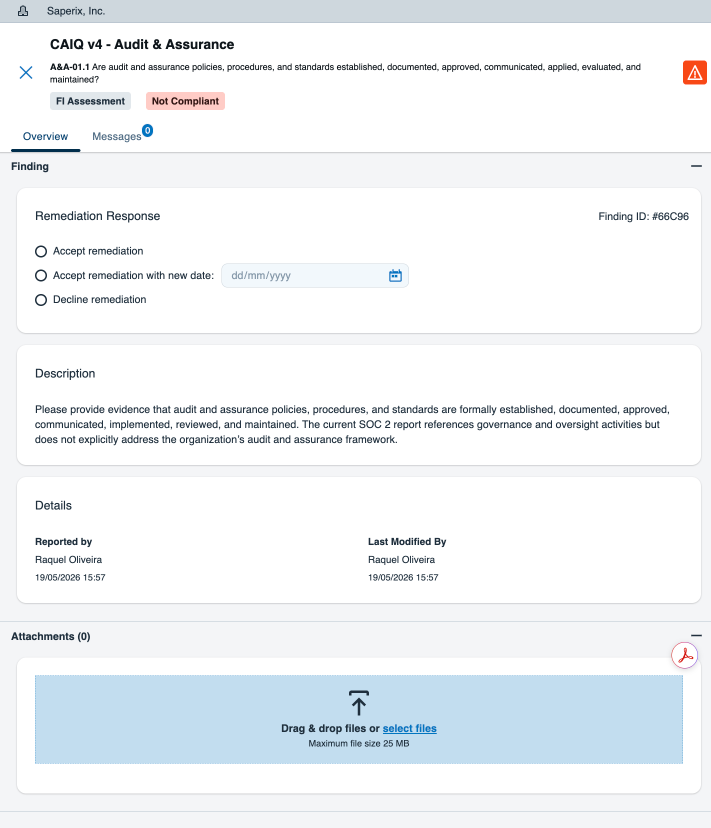 CAIQ v4 audit and assurance screenshot resized