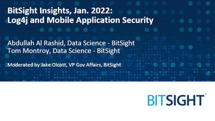 BitSight Insights - Log4j and Mobile Application Security Research