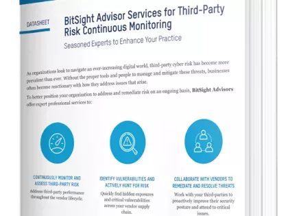 TPRM BitSight Advisor Services for Continuous Monitoring data sheet