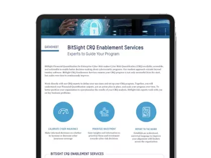 BitSight CRQ Enablement Services Data sheet cover