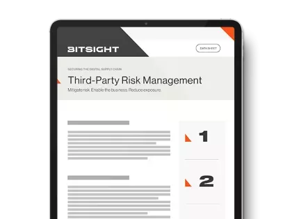 BitSight For Third-Party Risk Management Datasheet Cover