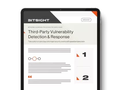 Third Party Vulnerability Detection Data Sheet Cover