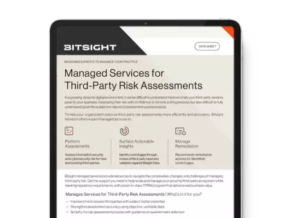 Bitsight Advisor Services for Third-Party Risk Assessments