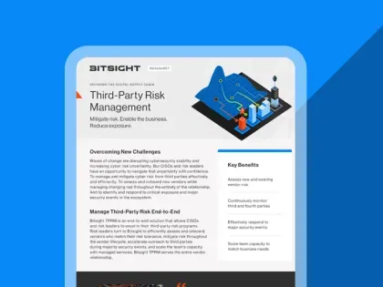 BitSight For Third-Party Risk Management Datasheet-Cover