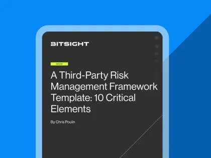 A Third-Party Risk Management Framework Template- 10 Critical Elements cover cta