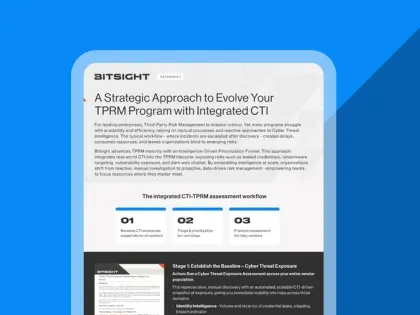 A Strategic Approach to Evolve Your TPRM Program with Integrated CTI cover
