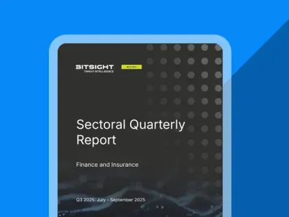 Sectoral Quarterly Report - Finance and Insurance cover