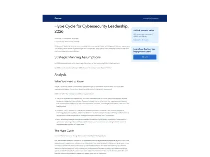 Gartner hype cycle cover