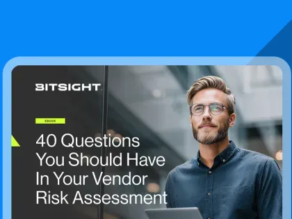 40 questions vendor risk ebook