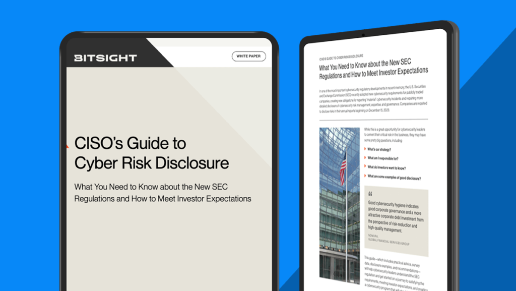 CISO Guide To Cyber Risk Disclosure cover
