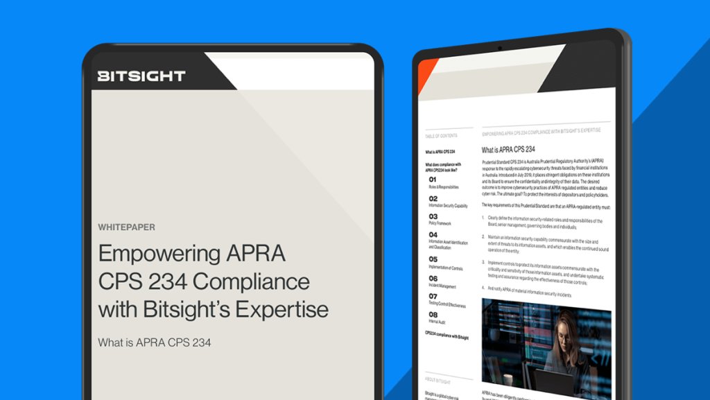 CPS 234 compliance: elevate your cybersecurity with Bitsight's expertise