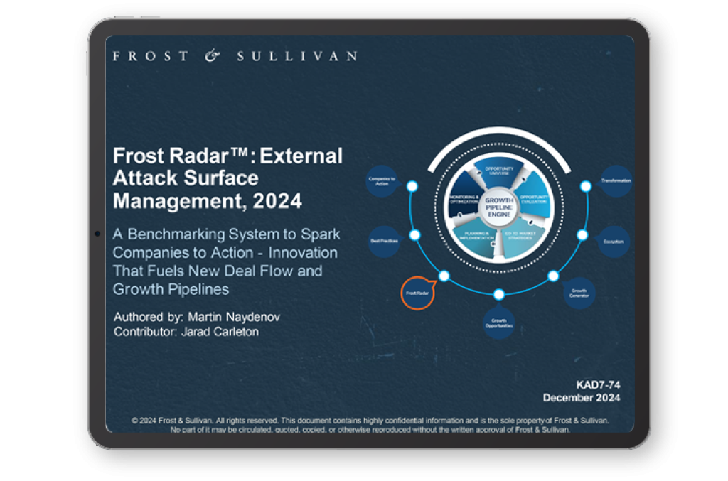 2024 frost radar easm report cover cta learn