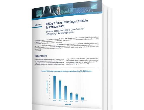 BitSight Security Ratings Correlate to Ransomware Datasheet Cover