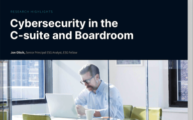 ESG Research: Cybersecurity In The C-Suite and Boardroom
