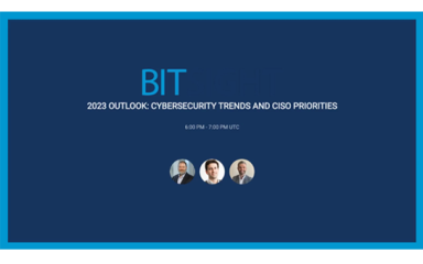 2023 Outlook - Cybersecurity Trends and CISO Priorities Webinar Intro Slide