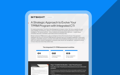 A Strategic Approach to Evolve Your TPRM Program with Integrated CTI cover