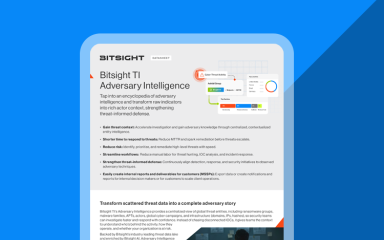 Bitsight TI Adversary Intelligence-datasheet cover