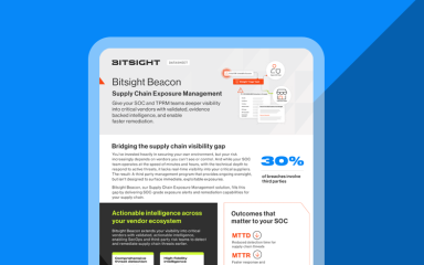 Supply Chain Exposure Management Data Sheet cover