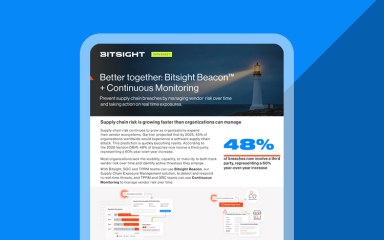 Bitsight beacon and continuous monitoring cover