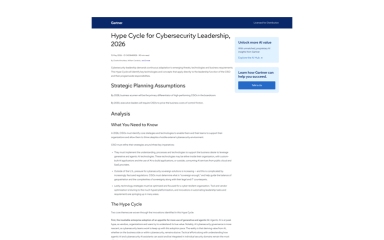 Gartner hype cycle cover