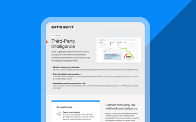 third party intelligence datasheet cover